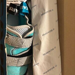 Scarpa Blue and Gray Sneakers Athletic Design